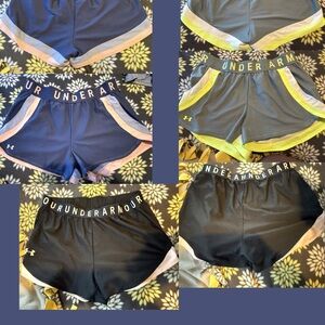 Under Armour Women's Blue and Gray Shorts Set